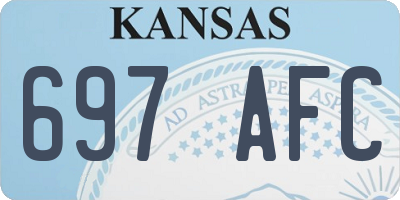 KS license plate 697AFC