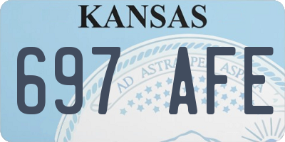KS license plate 697AFE