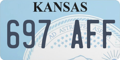 KS license plate 697AFF