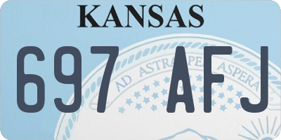 KS license plate 697AFJ
