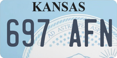 KS license plate 697AFN