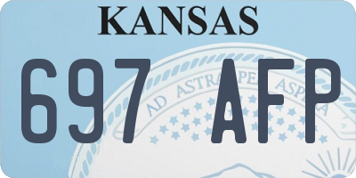 KS license plate 697AFP