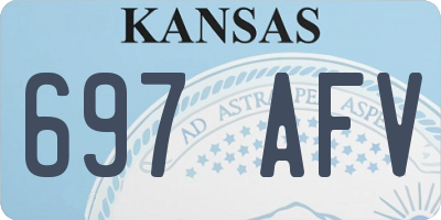 KS license plate 697AFV