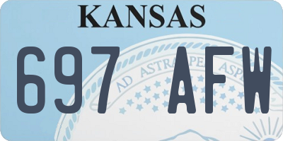 KS license plate 697AFW