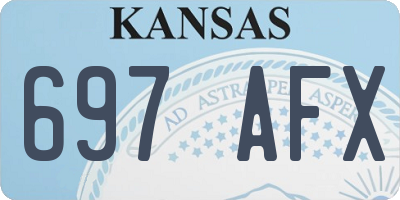 KS license plate 697AFX