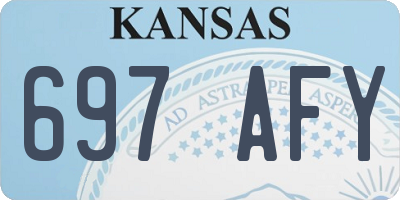 KS license plate 697AFY