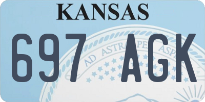 KS license plate 697AGK