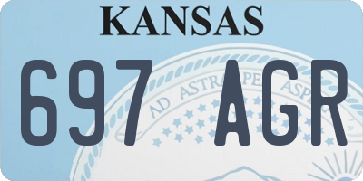 KS license plate 697AGR