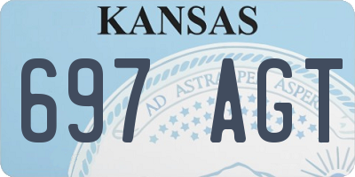 KS license plate 697AGT