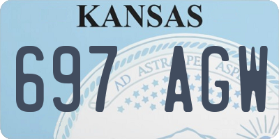 KS license plate 697AGW