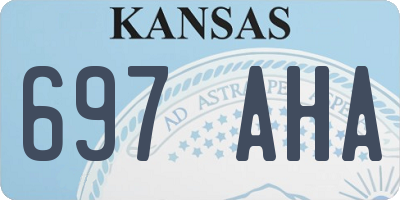 KS license plate 697AHA