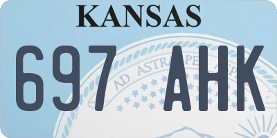 KS license plate 697AHK