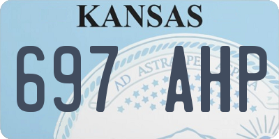 KS license plate 697AHP