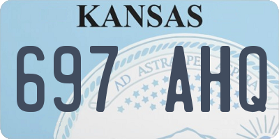 KS license plate 697AHQ
