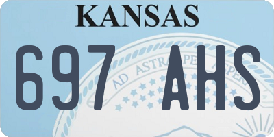 KS license plate 697AHS