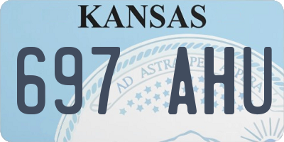KS license plate 697AHU