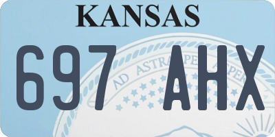 KS license plate 697AHX