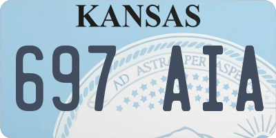 KS license plate 697AIA