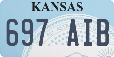 KS license plate 697AIB