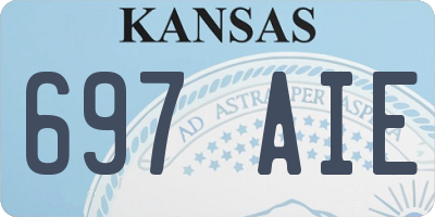 KS license plate 697AIE