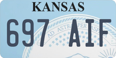 KS license plate 697AIF