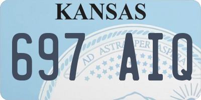 KS license plate 697AIQ