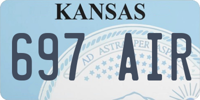 KS license plate 697AIR