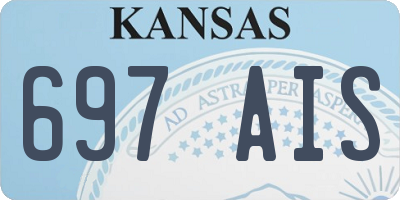 KS license plate 697AIS