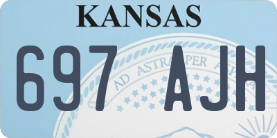 KS license plate 697AJH