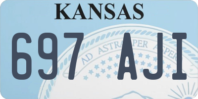 KS license plate 697AJI