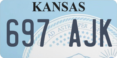 KS license plate 697AJK