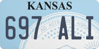 KS license plate 697ALI
