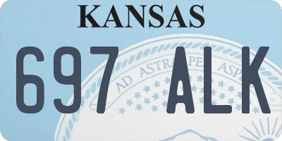 KS license plate 697ALK