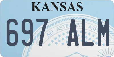 KS license plate 697ALM