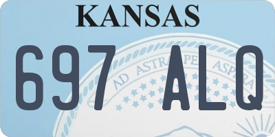 KS license plate 697ALQ