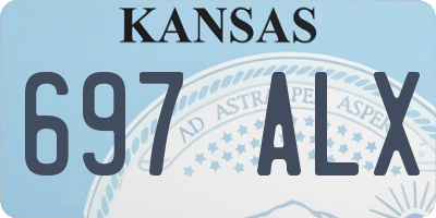 KS license plate 697ALX