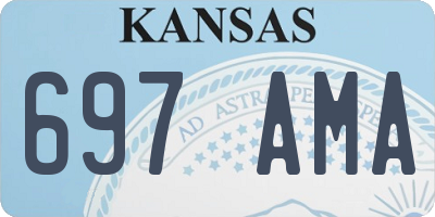 KS license plate 697AMA