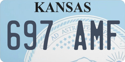KS license plate 697AMF