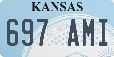 KS license plate 697AMI