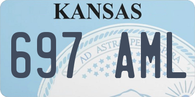KS license plate 697AML