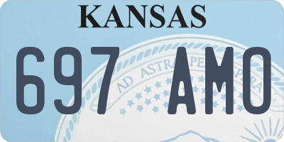 KS license plate 697AMO