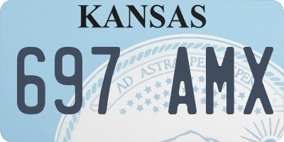 KS license plate 697AMX