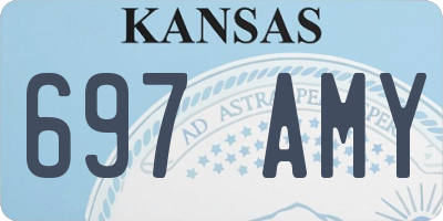 KS license plate 697AMY