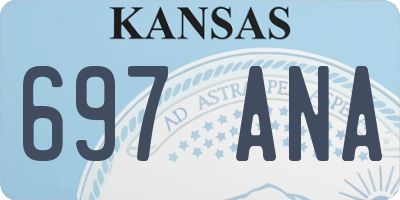 KS license plate 697ANA