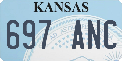 KS license plate 697ANC