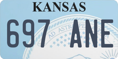 KS license plate 697ANE
