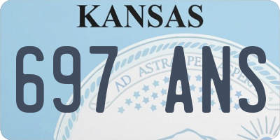 KS license plate 697ANS