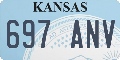 KS license plate 697ANV