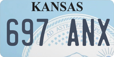 KS license plate 697ANX