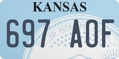 KS license plate 697AOF